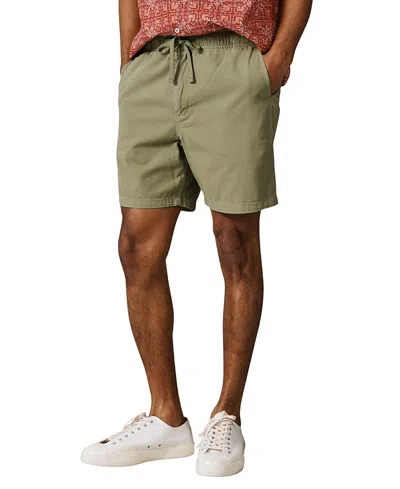 Aubin Allanby Cotton Drawstring Rugby Short In Green