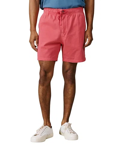 Aubin Allanby Cotton Drawstring Rugby Short In Pink