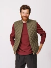 Aubin Anwick Quilted Gilet Vest In Brown