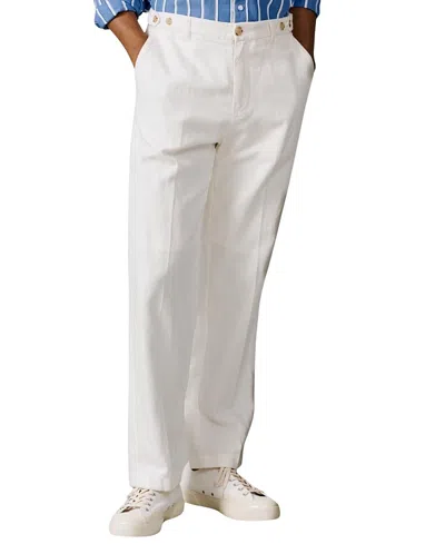 Aubin Axholme Slim Leg Suit Trouser In White