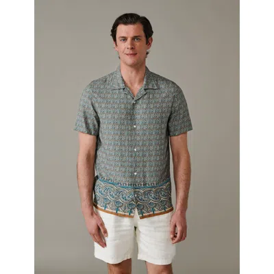 Aubin Belmont Printed Shirt In Green
