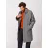 Aubin Dawes Wool Blend Overcoat In Gray