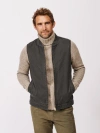 Aubin Duke Canvas Gilet Vest In Black