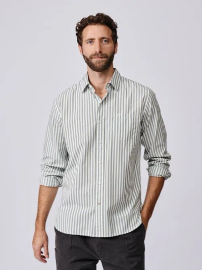 Aubin Gladstone Poplin Button-down Shirt In Gray