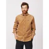 Aubin Haworth Corduroy Shirt In Yellow