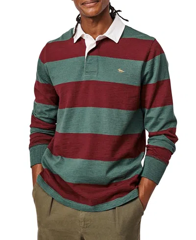 Aubin Irnham Long Sleeve Collared Rugby Shirt In Multi
