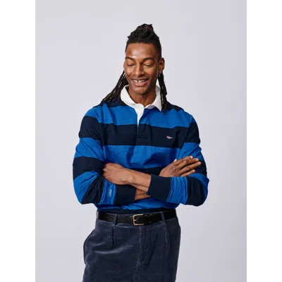 Aubin Irnham Long Sleeve Collared Rugby Shirt In Multi