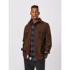 Aubin Lysaghts Wool Overshirt In Brown