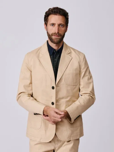 Aubin Mareham Patch Pocket Blazer In Neutral