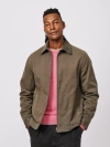 Aubin Newland Canvas Harrington Jacket In Brown