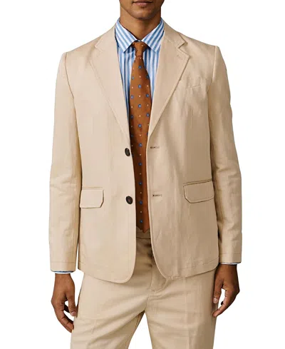 Aubin Pasmore Tailored Linen Blend Blazer In Gold