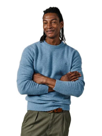Aubin Phillips Lambswool Crew Neck Sweater In Pale Blue