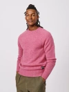 Aubin Prestwick Shetland Crew Neck Sweater In Pink