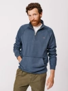Aubin Provost Zip Neck Sweatshirt In Blue