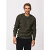 Aubin Ray Fisherman Rib Crew Neck Sweater