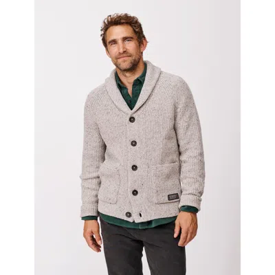 Aubin Studham Shawl Collar Cardigan In Gray