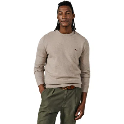 Aubin Westbourne Crew Neck Merino Sweater In Natural Mix