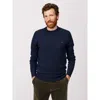 Aubin Westbourne Crew Neck Sweater In Blue
