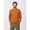 Aubin Westbourne Crew Neck Sweater In Gold