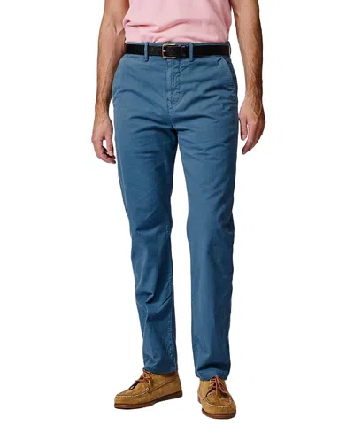 Aubin Witham Straight Leg Stretch Chino Pants In Blue