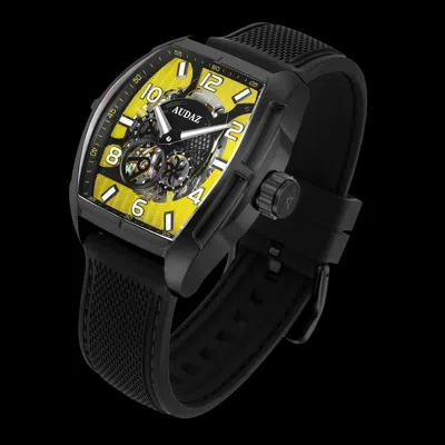 Pre-owned Audaz ✅  Predator Ii Yellow Dial Automatic Watch International Shipping Us Dealer