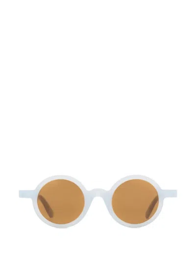 Aude Herouard Marianne Round-frame Sunglasses In White