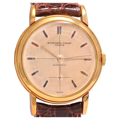 Pre-owned Audemars Piguet 18 Kt Gold  Cal K2070 Wrist Watch Collectors Automatic In Multi