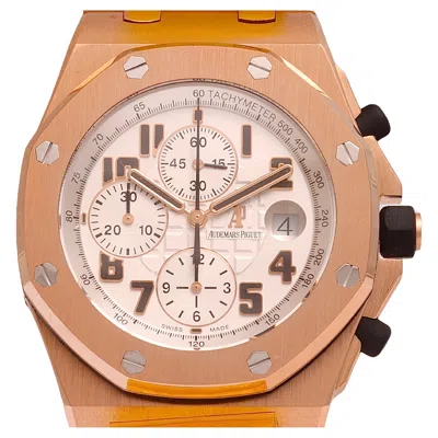 Pre-owned Audemars Piguet 18 Kt Pink/rose Gold  Off Shore Chronograph, Extract/box/revision In Multi