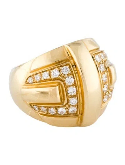 Pre-owned Audemars Piguet 18k Diamond Dome Band In Multi