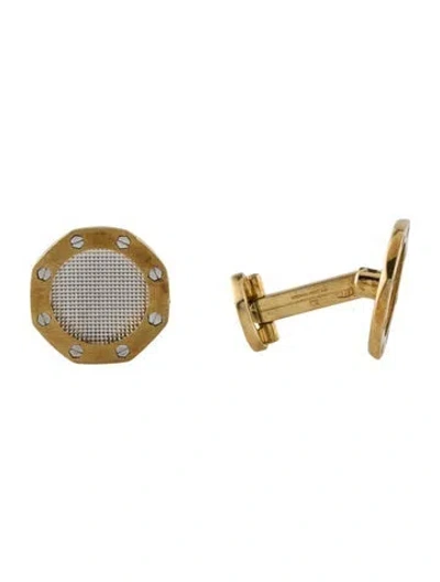 Pre-owned Audemars Piguet 18k Two-tone Royal Oak Cufflinks In Multi