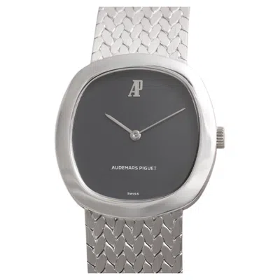 Pre-owned Audemars Piguet 18k White Gold Manual-wind Dress Watch With Integrated Bracelet