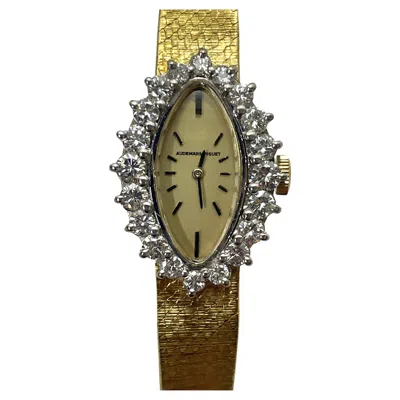 Pre-owned Audemars Piguet 18ky  Diamond Ladies Watch In Multi