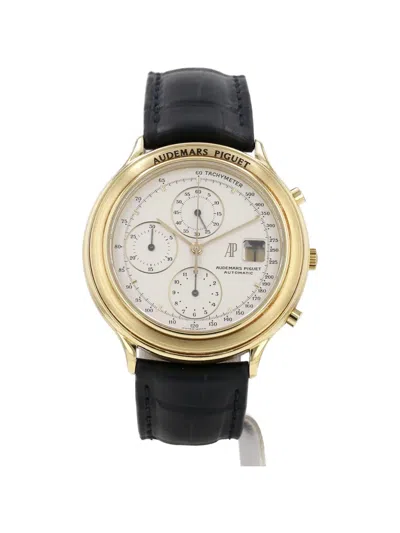 Pre-owned Audemars Piguet 1990 Huitième Chronograph 40mm Watch In White