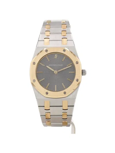 Pre-owned Audemars Piguet 1990 Royal Oak 34mm Watch In Gray
