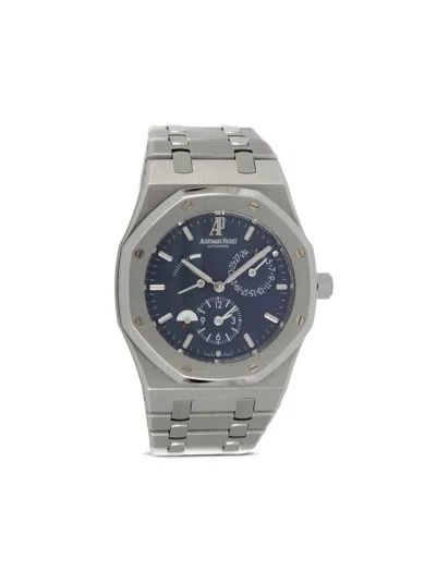 Pre-owned Audemars Piguet 2013  Royal Oak Dual Time 39mm In Blue