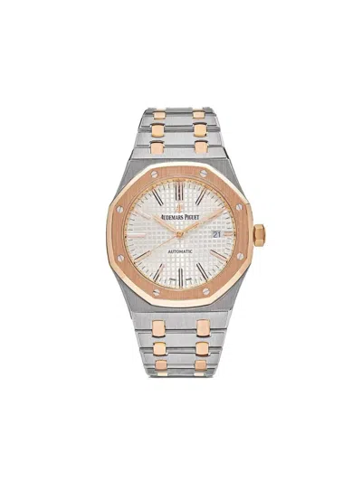 Pre-owned Audemars Piguet 2015  Royal Oak 41mm In White