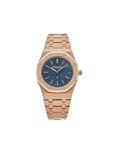 Pre-owned Audemars Piguet 2016  Royal Oak Jumbo 39mm In 蓝色