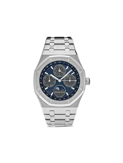 Pre-owned Audemars Piguet 2021 Royal Oak Perpetual Calendar 41mm In Blue