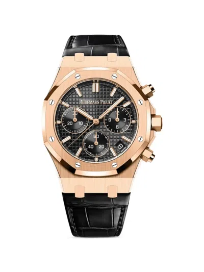 Pre-owned Audemars Piguet 2025 Royal Oak Chronograph 41mm Watch In Black