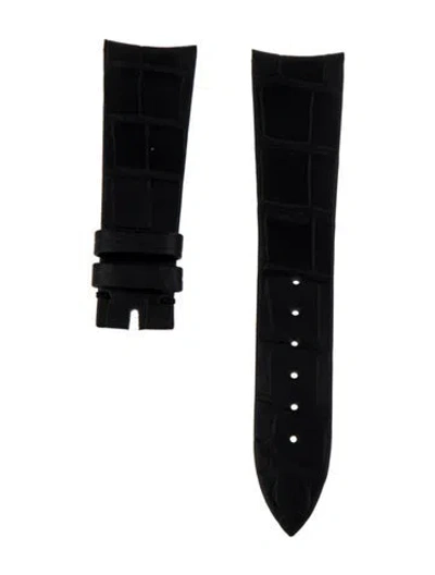 Pre-owned Audemars Piguet 20mm Watch Strap In Black