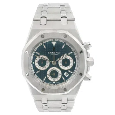 Pre-owned Audemars Piguet 26022bc 39mm 18k White Gold Chronograph Blue Dial
