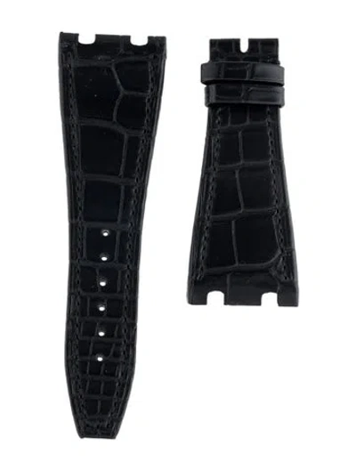 Pre-owned Audemars Piguet 28mm X 18mm Alligator Strap In Multi