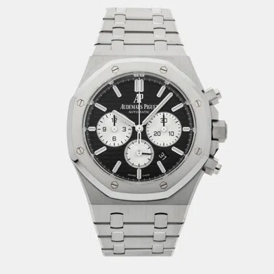 Pre-owned Audemars Piguet Black Stainless Steel Royal Oak 26331st.oo.1220st.02 Automatic Men's Wristwatch 41 Mm