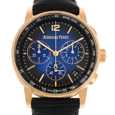 Audemars Piguet Code 11.59 Chronograph Automatic Blue Dial Men's Watch 26393or.oo.a002kb.03 In Black