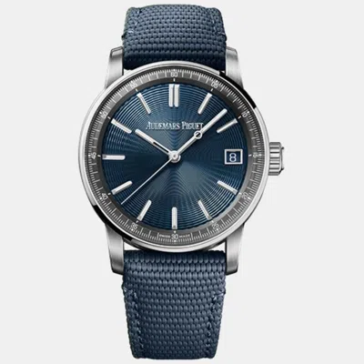 Pre-owned Audemars Piguet Code 11.59 15210st.oo.a348kb.01 Automatic Blue Stainless Steel Men's Wristwatch 41 Mm