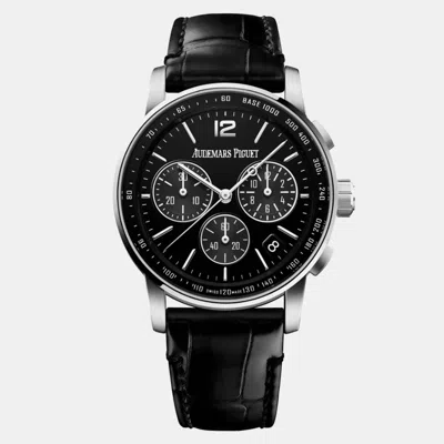 Pre-owned Audemars Piguet Code 11.59 26393bc.oo.a002cr.01 Automatic Black 18k White Gold Men's Wristwatch 41 Mm