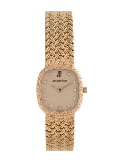 Pre-owned Audemars Piguet Ellipse Watch, 22mm In Multi