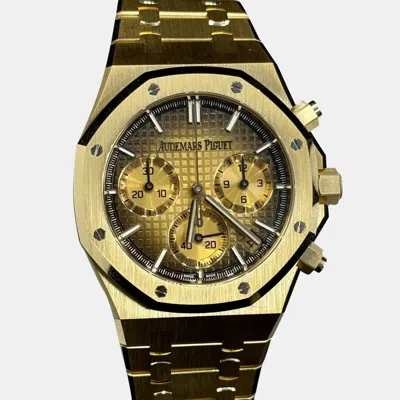 Pre-owned Audemars Piguet Gold 18k Yellow Gold Royal Oak 26240ba Automatic Men's Wristwatch 41 Mm