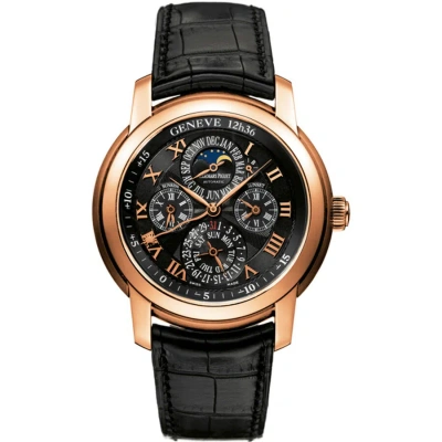 Audemars Piguet Jules Audemars Equation Of Time Complication Rose Gold Men's Watch 26003or.oo.d002cr In Black