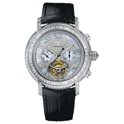 Audemars Piguet Jules Audemars Tourbillon Chronograph Diamond Ladies Watch 26083bczzd102cr01 In Black